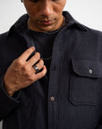 The Regent Shacket - Navy Blue
