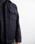The Regent Shacket - Navy Blue