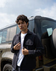The Regent Shacket - Navy Blue